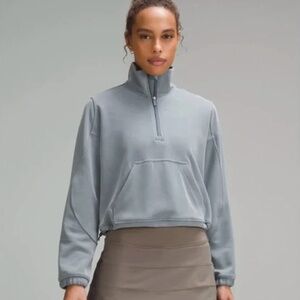 Lululemon - Belgian Blue - Half Zip Softstreme Pullover - Size 10